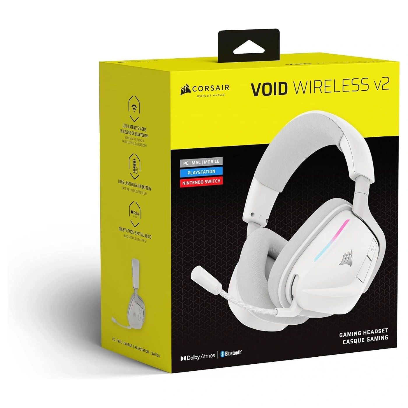 Diadema CORSAIR VOID Wireless v2 Blanca vista 3