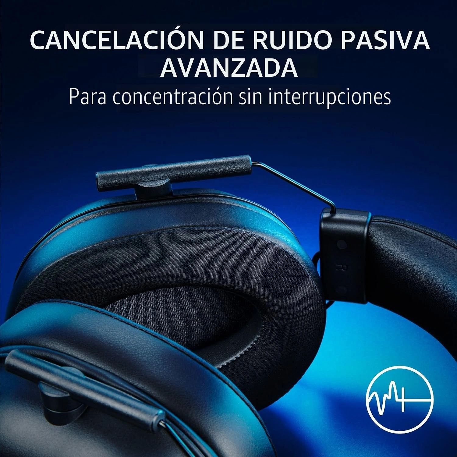 Diadema Razer BlackShark V2 X Negra vista 4