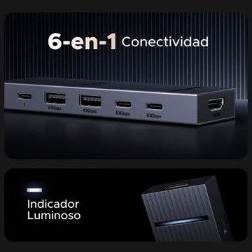 Hub USB-C UGREEN Revodok Pro 6 en 1 vista 5