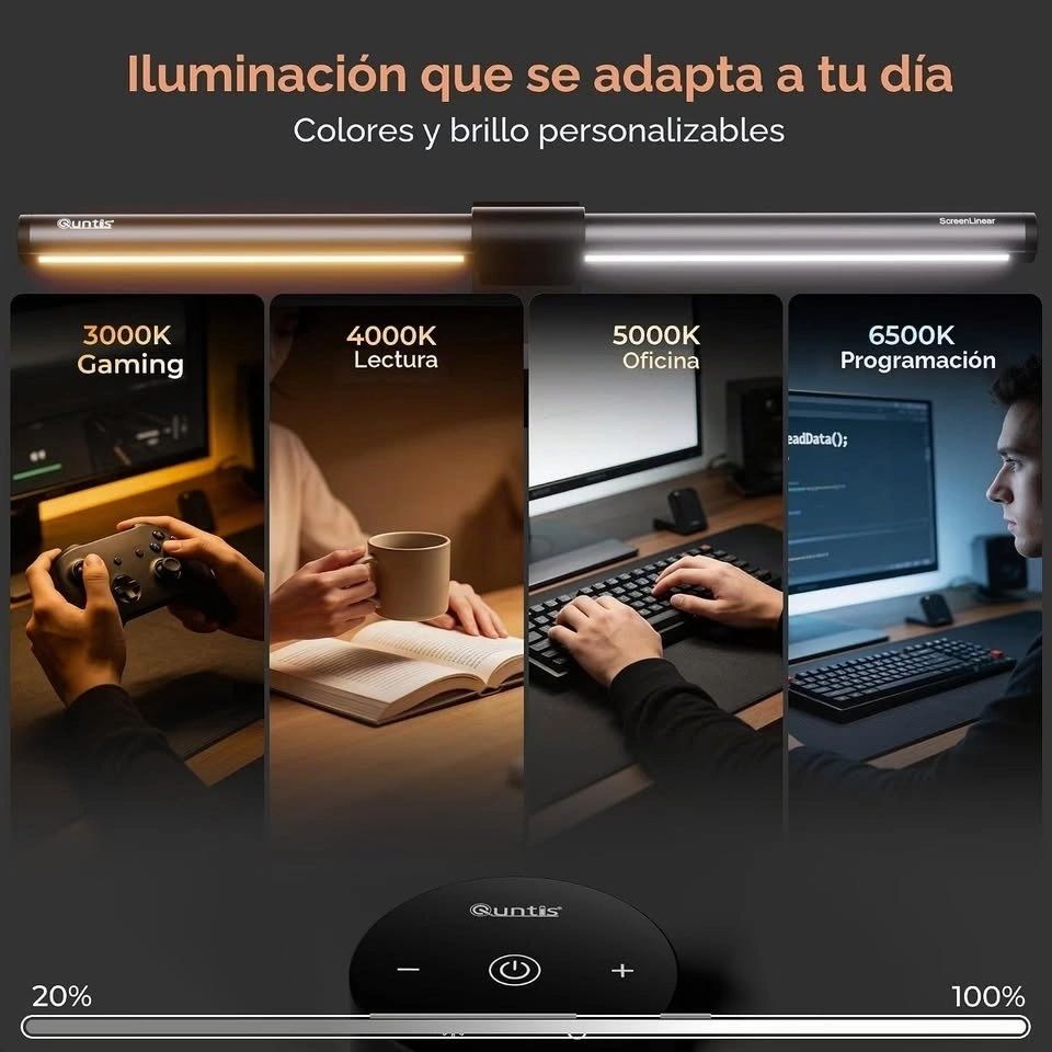 Lámpara de Monitor Quntis ScreenLinear vista 2