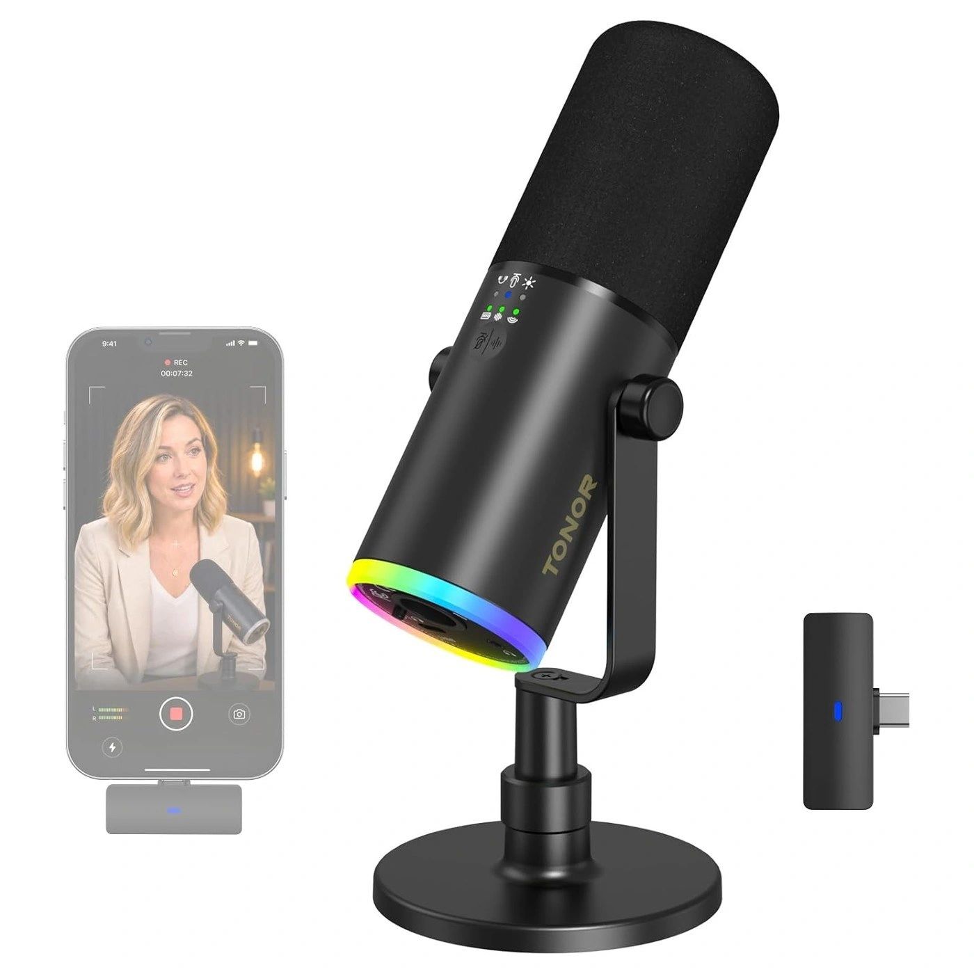 Micrófono TONOR TD510W Inalámbrico