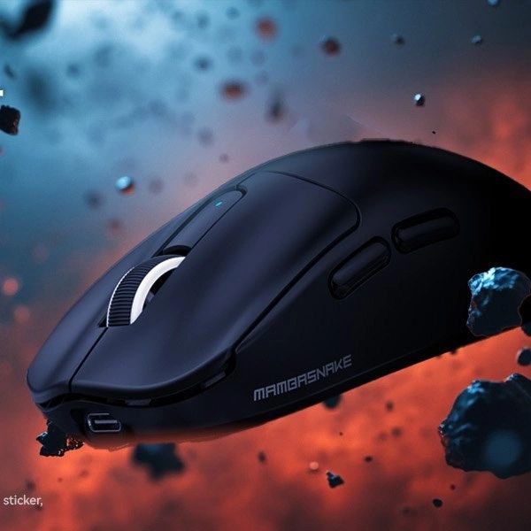 Mouse Gamer Mambasnake M3 Negro vista 2