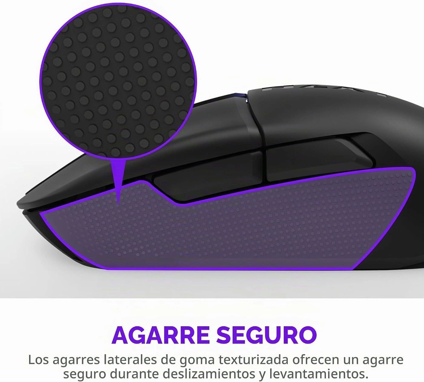 Mouse Gamer NZXT Lift Elite Blanco vista 7