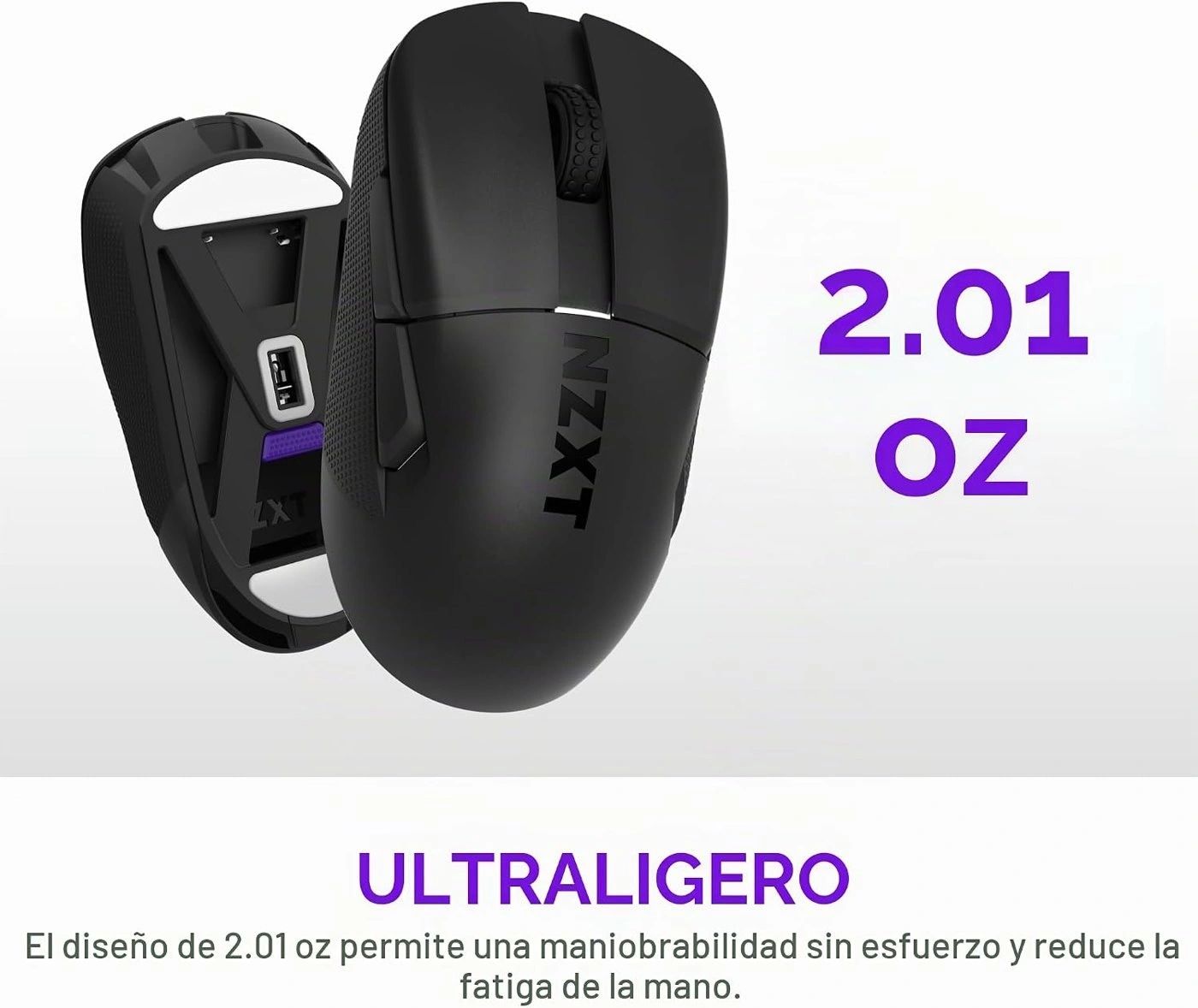 Mouse Gamer NZXT Lift Elite Negro vista 6