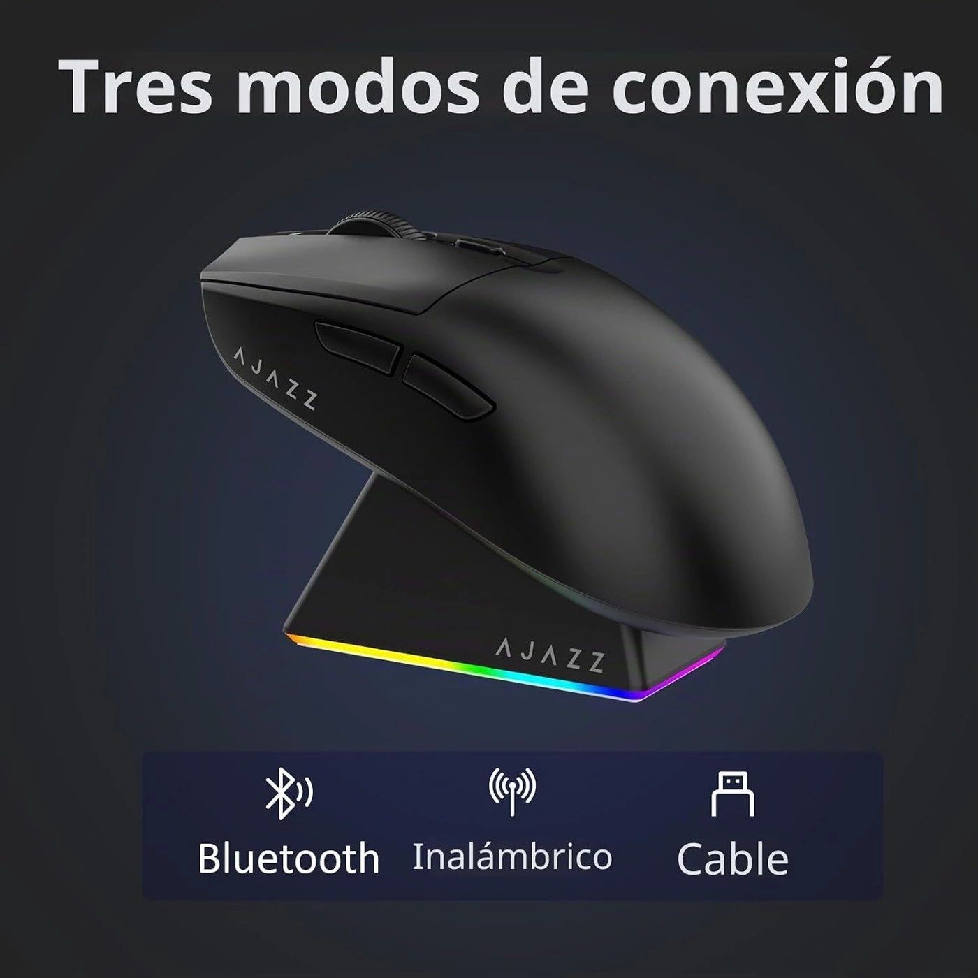 Mouse Gamer AJAZZ AJ139 V2 MC Negro vista 3