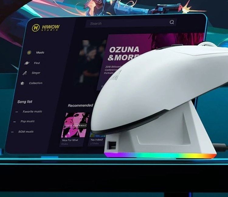 Mouse Gamer SOLAKAKA SM820 Blanco vista 7