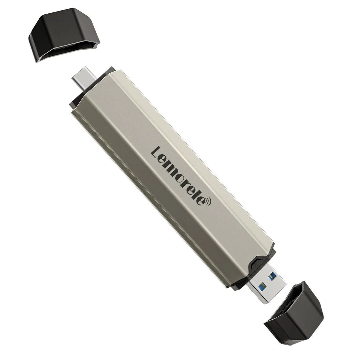 Carcasa SSD Lemorele Dual USB-C y USB-A