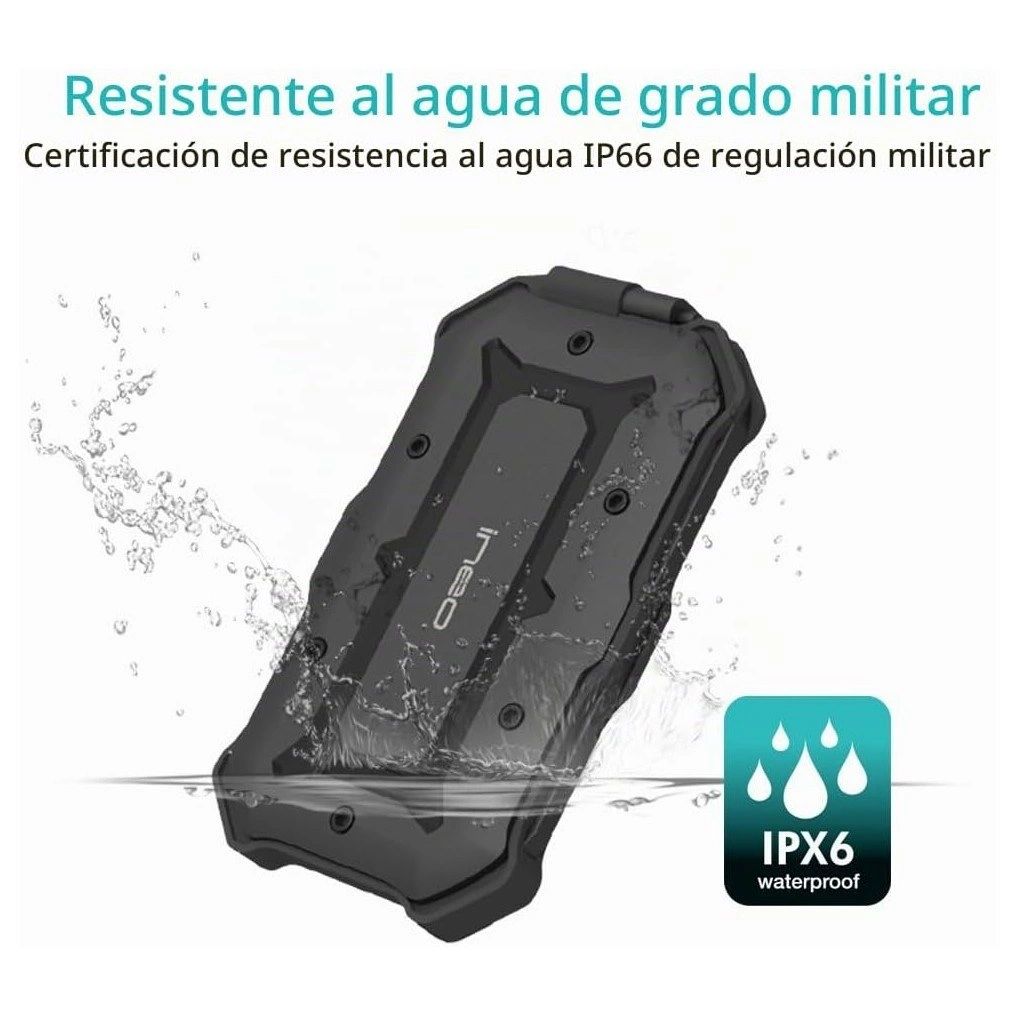 Carcasa Disco 2,5" ineo Militar Negra vista 5