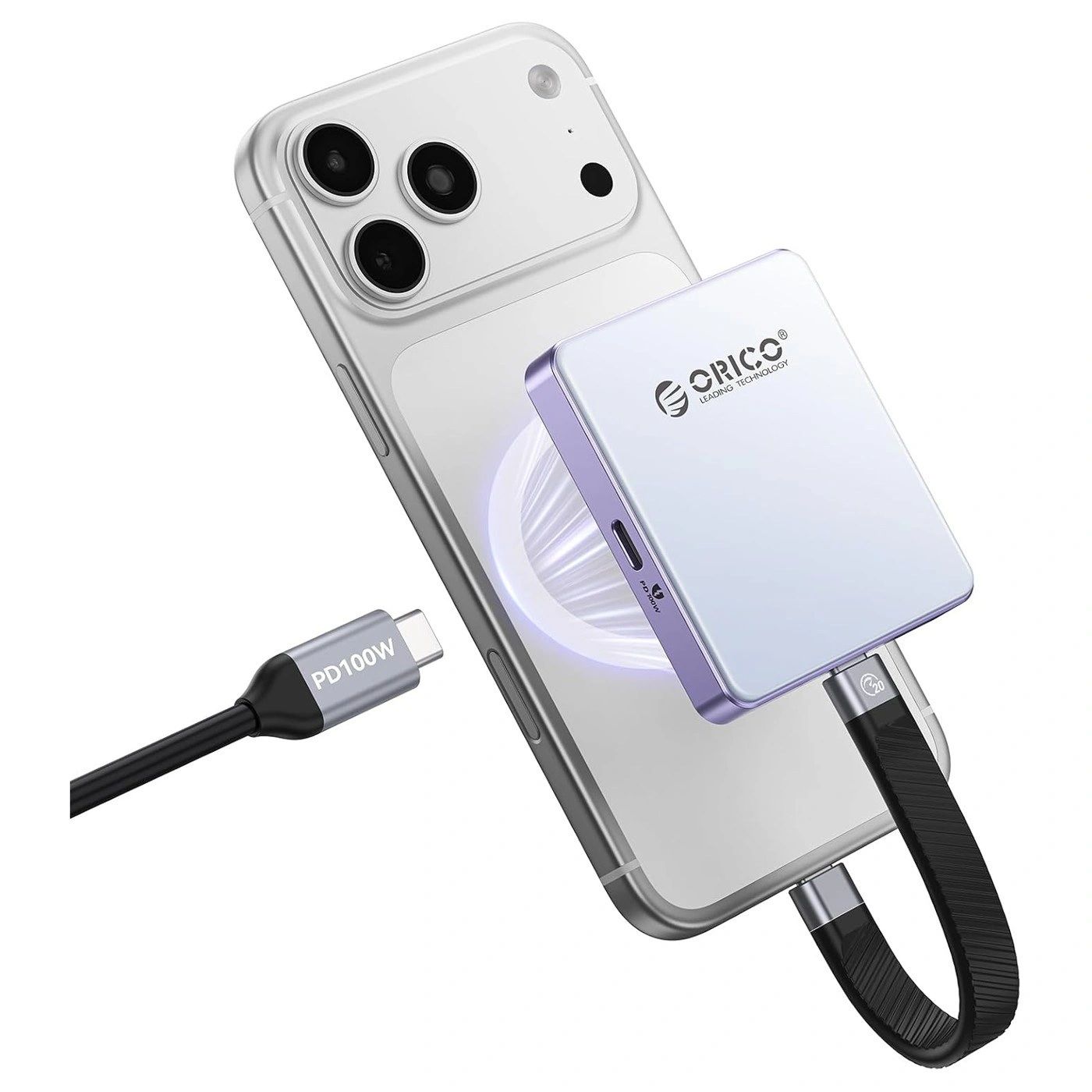 Carcasa SSD Magnética ORICO PD 100W Lila vista 5