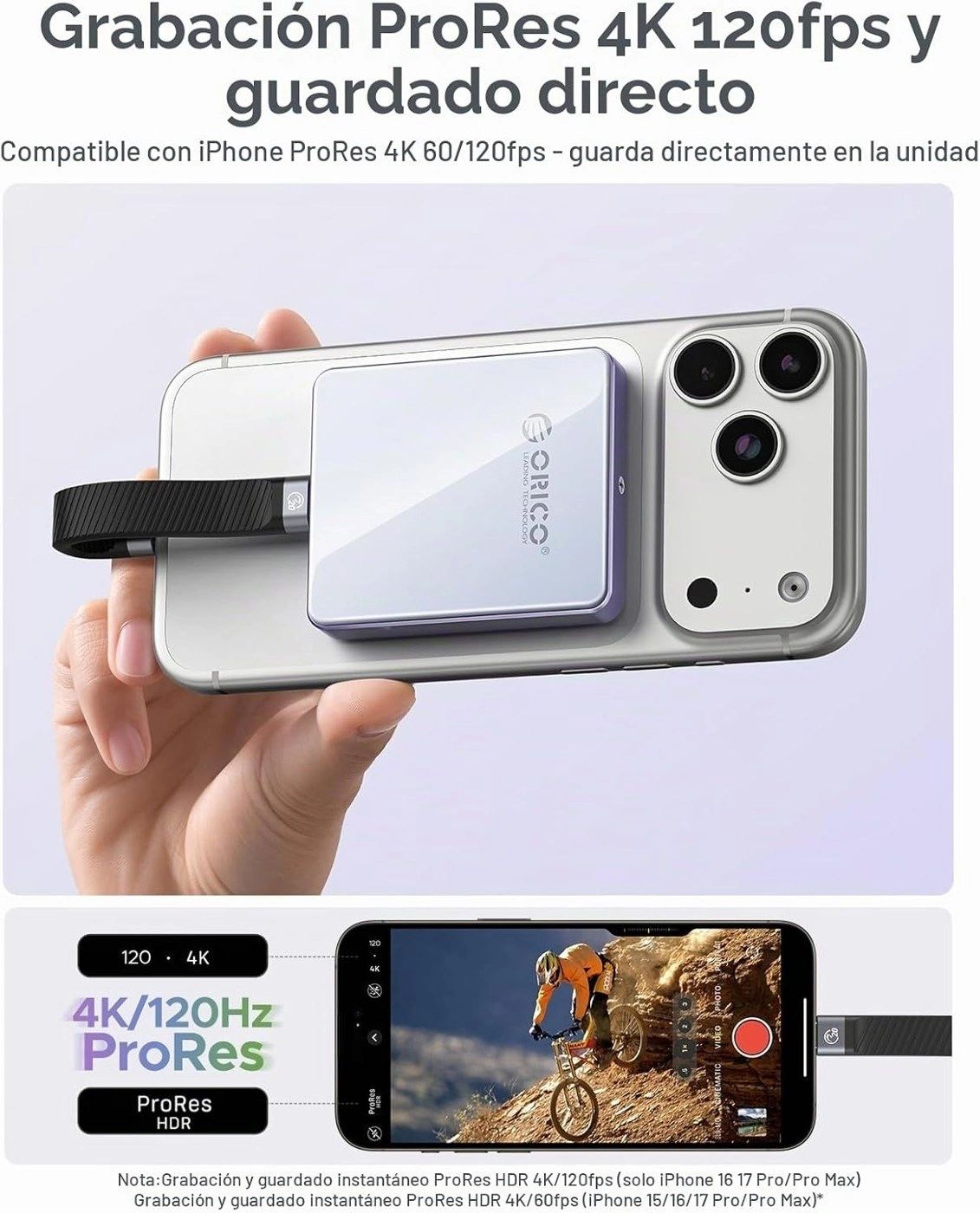 Carcasa SSD Magnética ORICO PD 100W Lila