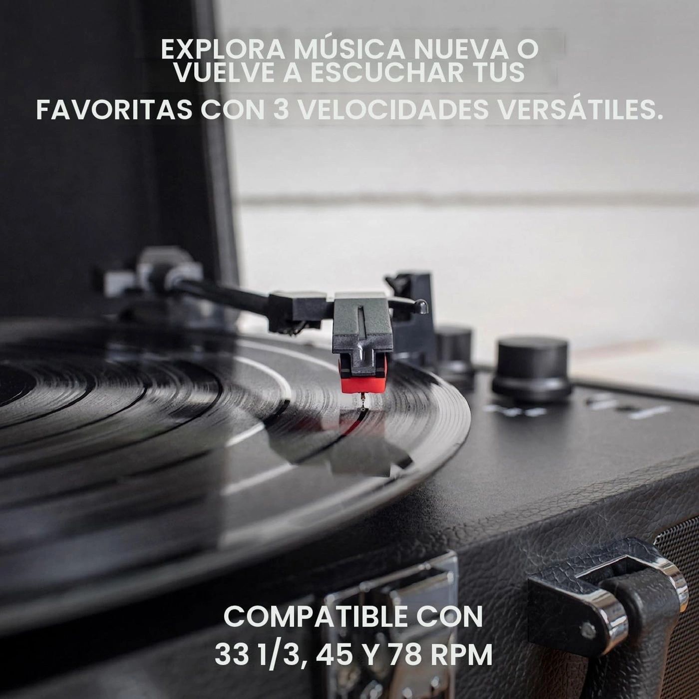 Tocadiscos Victrola Journey Maleta Café vista 5