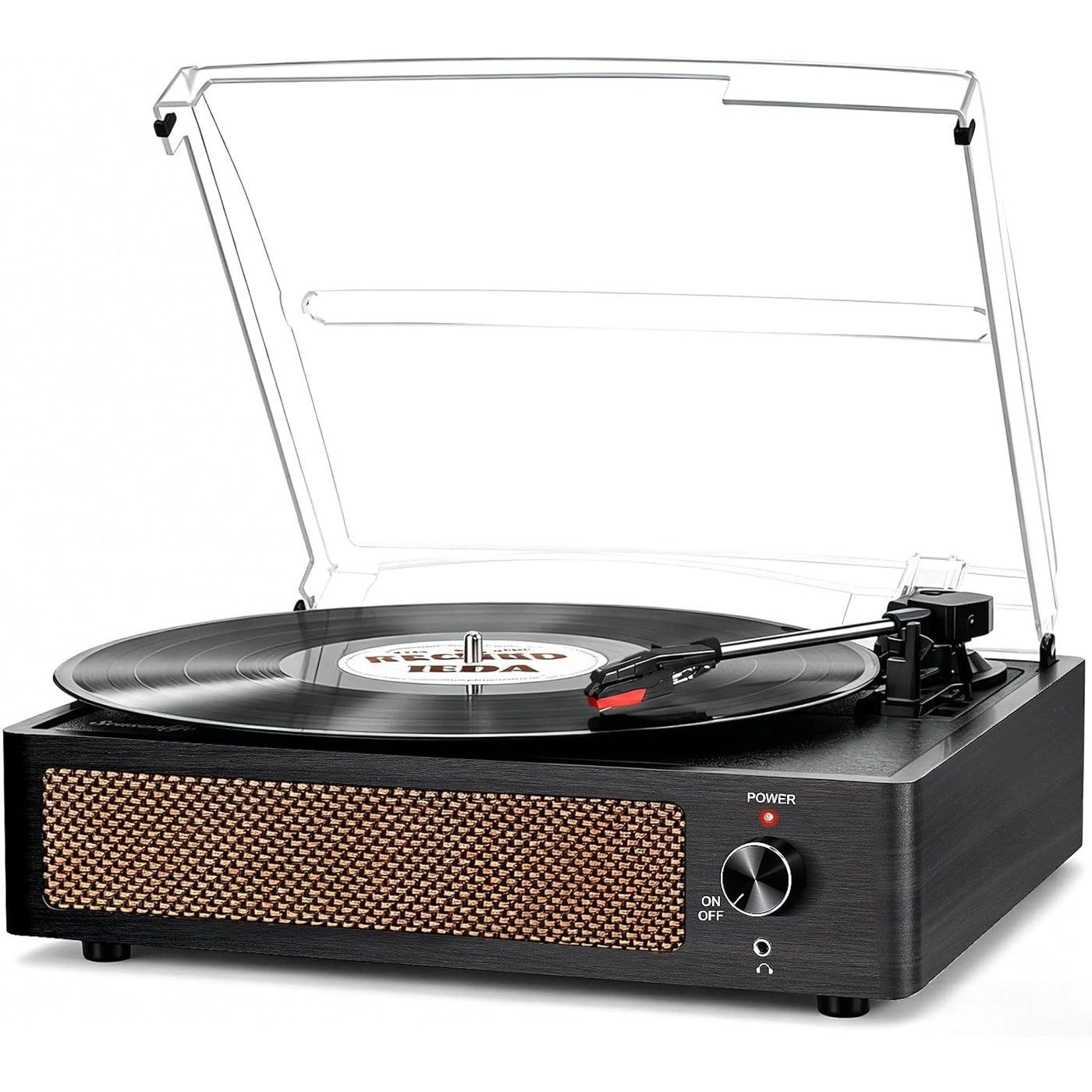 Tocadiscos Compacto Negro Bluetooth