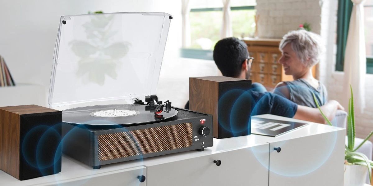 Tocadiscos Compacto Negro Bluetooth vista 2