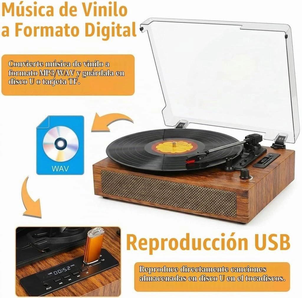 Tocadiscos Grabador Vinilo a MP3
