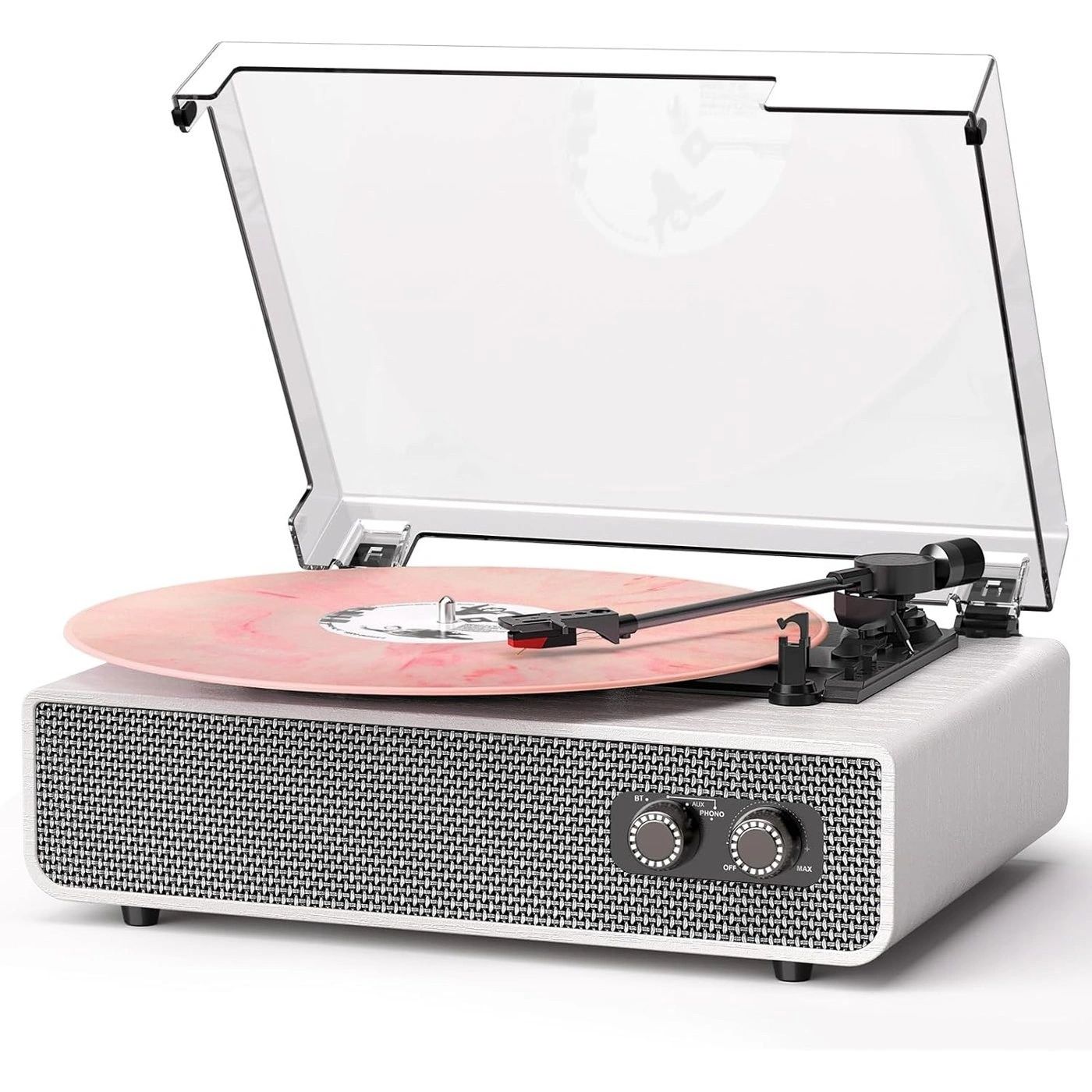 Tocadiscos Blanco 20 W Aguja de Rubí