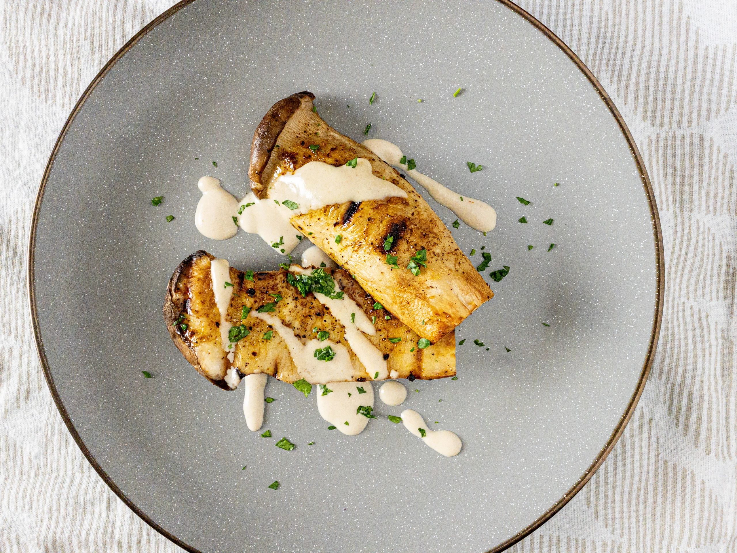 Recipe Grilled King Trumpet Mushrooms