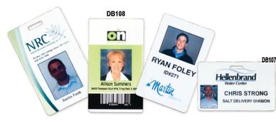 digitally printed photo badges. security badge.