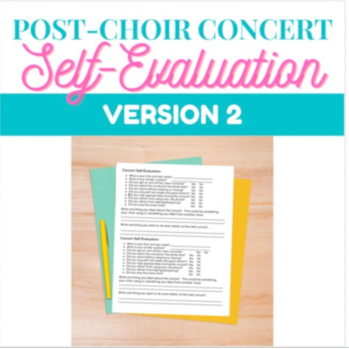 Post Choir Concert SelfEvaluation