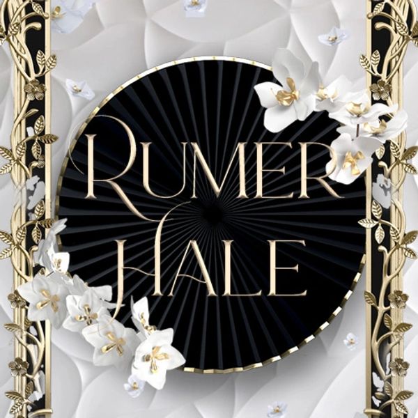 Elegant logo design with floral accents for 'Rumer Hale'.