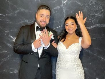 Wedding photo booth guests celebrating in New Jersey