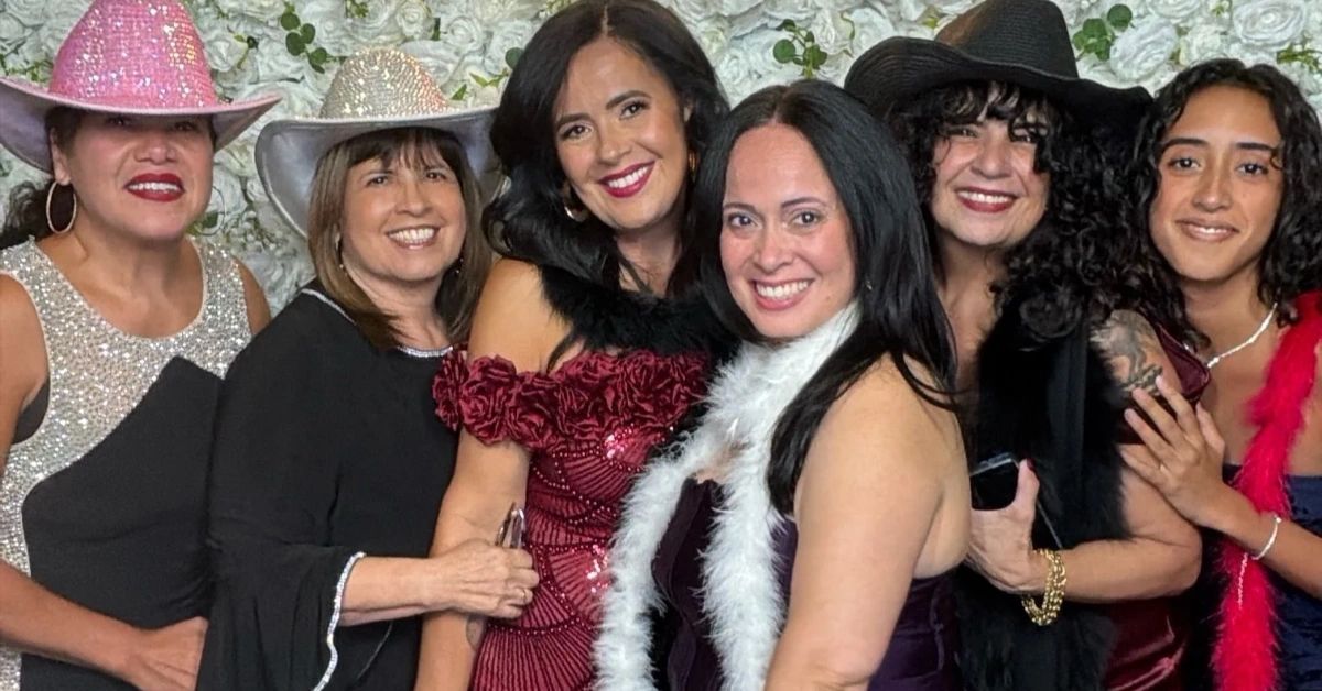 Guests enjoying fun props with Jersey Moments Photo Booth rentals for parties and weddings across NJ