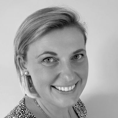 Black and white portrait of  a women, the founder