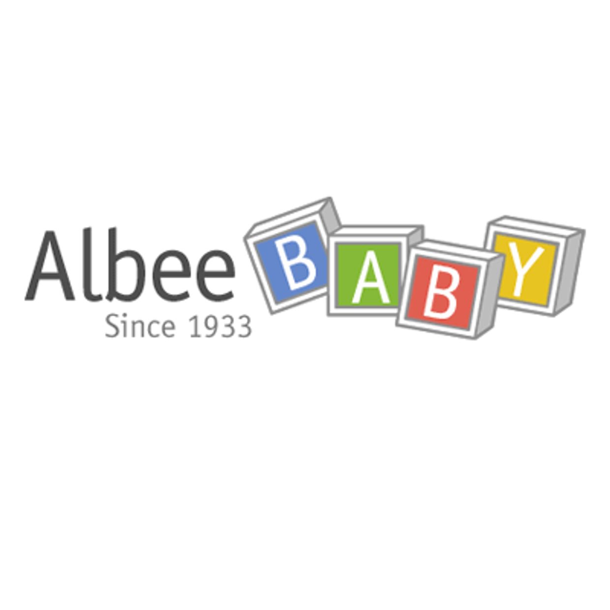 Albee Baby logo with blocks
