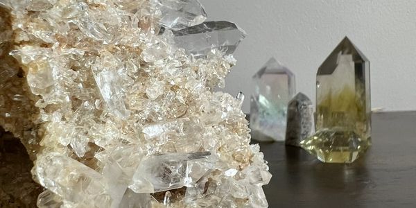 Quartz Crystals, Garden Quartz, Natural Citrine, Quartz Cluster