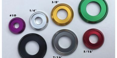 SAE Anodized Flat Aluminum Washers