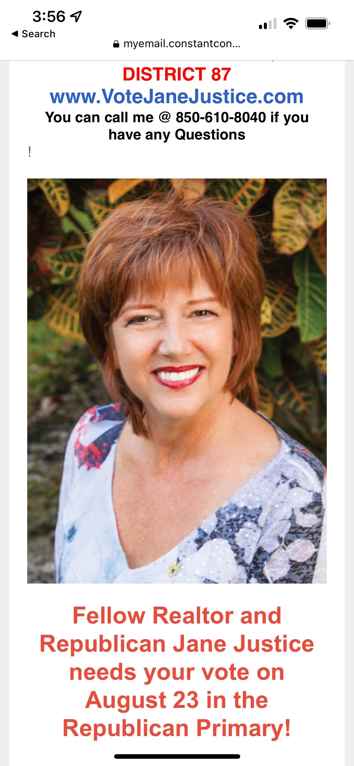 Crazy Jane Criticizes Realtors While Asking Realtors For Votes