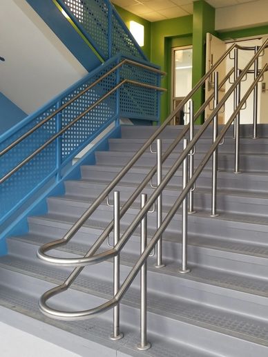 Multiple styles of custom fabricated railings.
