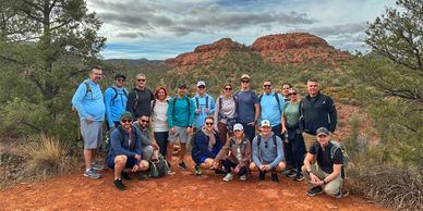 Trail Lovers Large Group Hikes are the best tours in Sedona for groups of 15 hikers or more. 