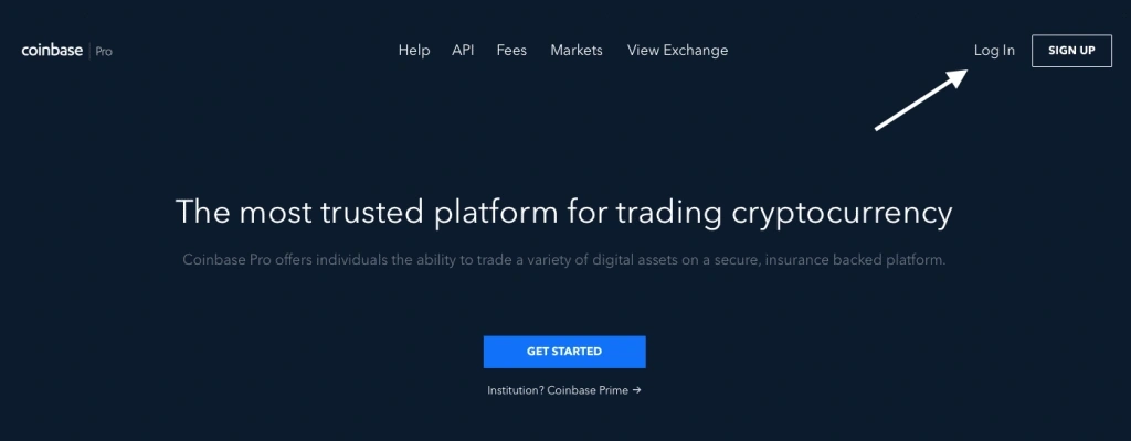 pro.coinbase.com login