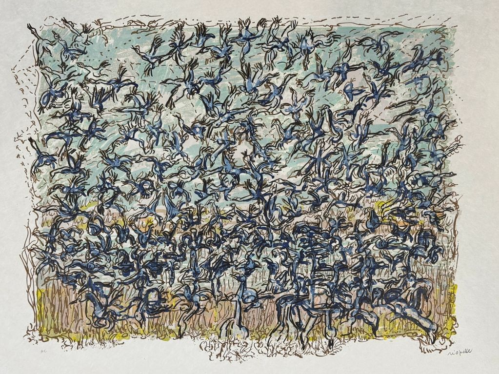 Jean-Paul Riopelle - Les Oies Bleues