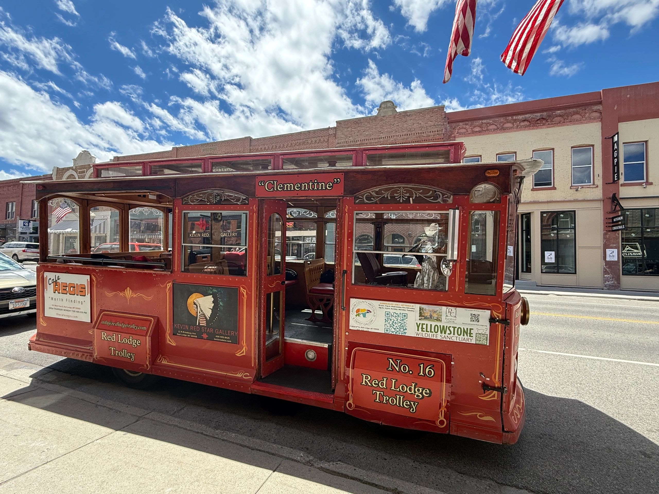 Trolley Ride Red Red Lodge Trolley