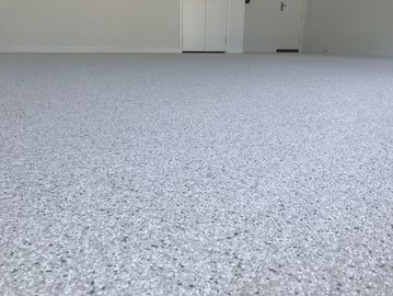 Epoxy flake system applied to internal floor surfaces.