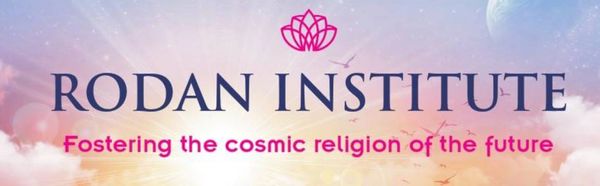 Logo of Rodan Institute with a cosmic theme and future-focused tagline.
