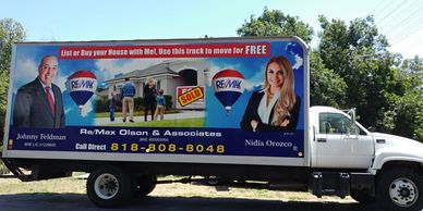 Full size box truck, complete wrap graphics. 