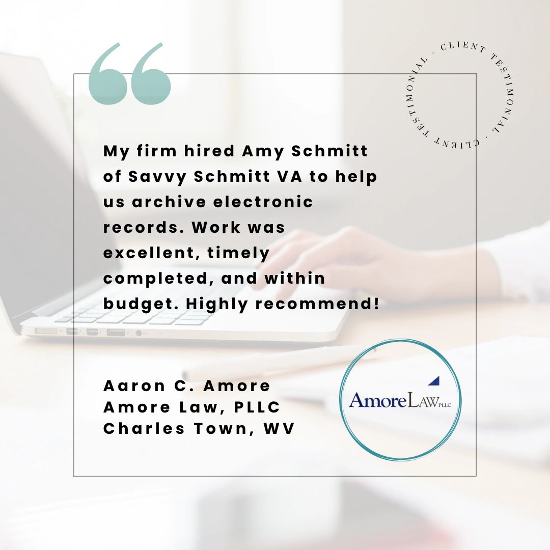 Logo says Amore Law and has a triangle