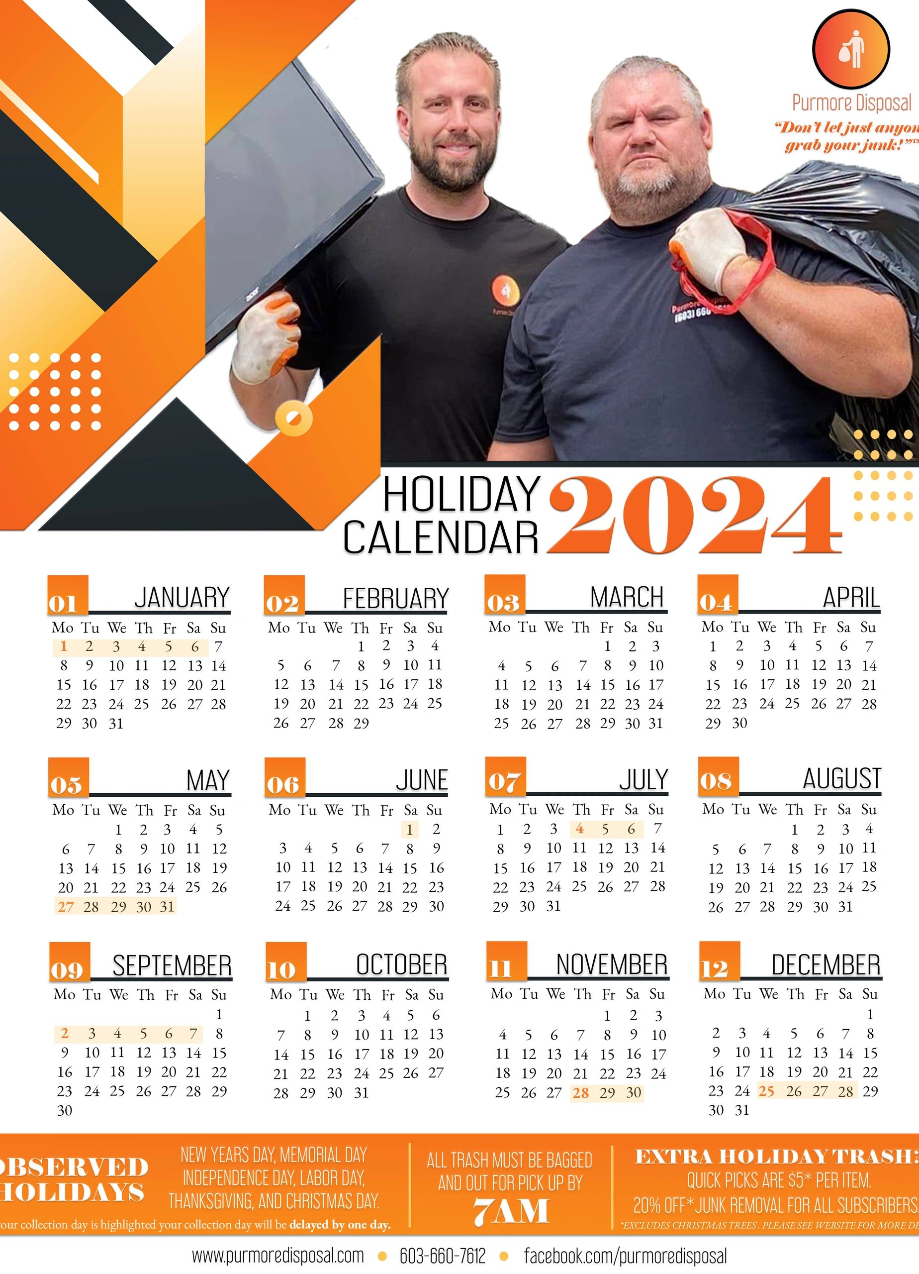 Holiday Calendar
