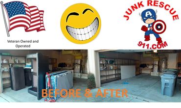 Junk Removal Morgan Hill. General Household Junk Removed from Garage. Junk Removal Gilroy