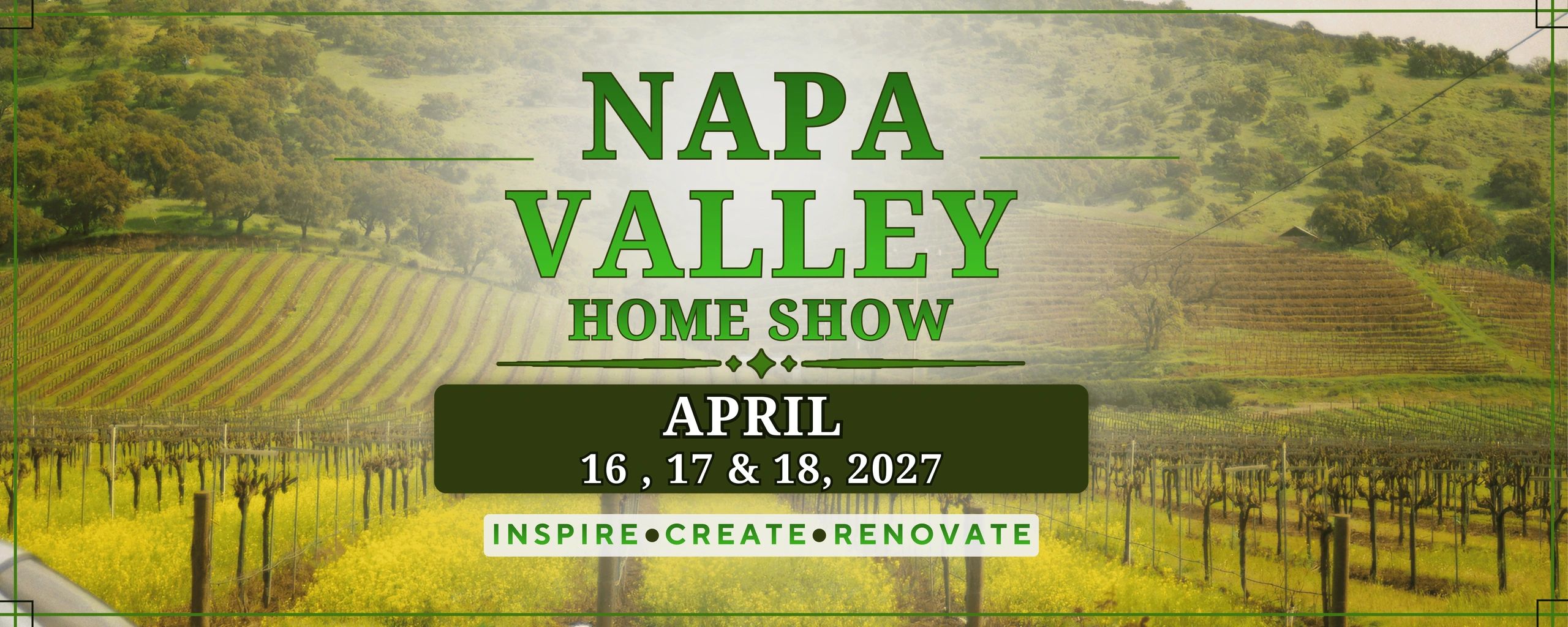 Napa Valley Home Show event in April 2027.