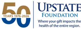 Upstate Foundation 50 years logo, 1976-2026.