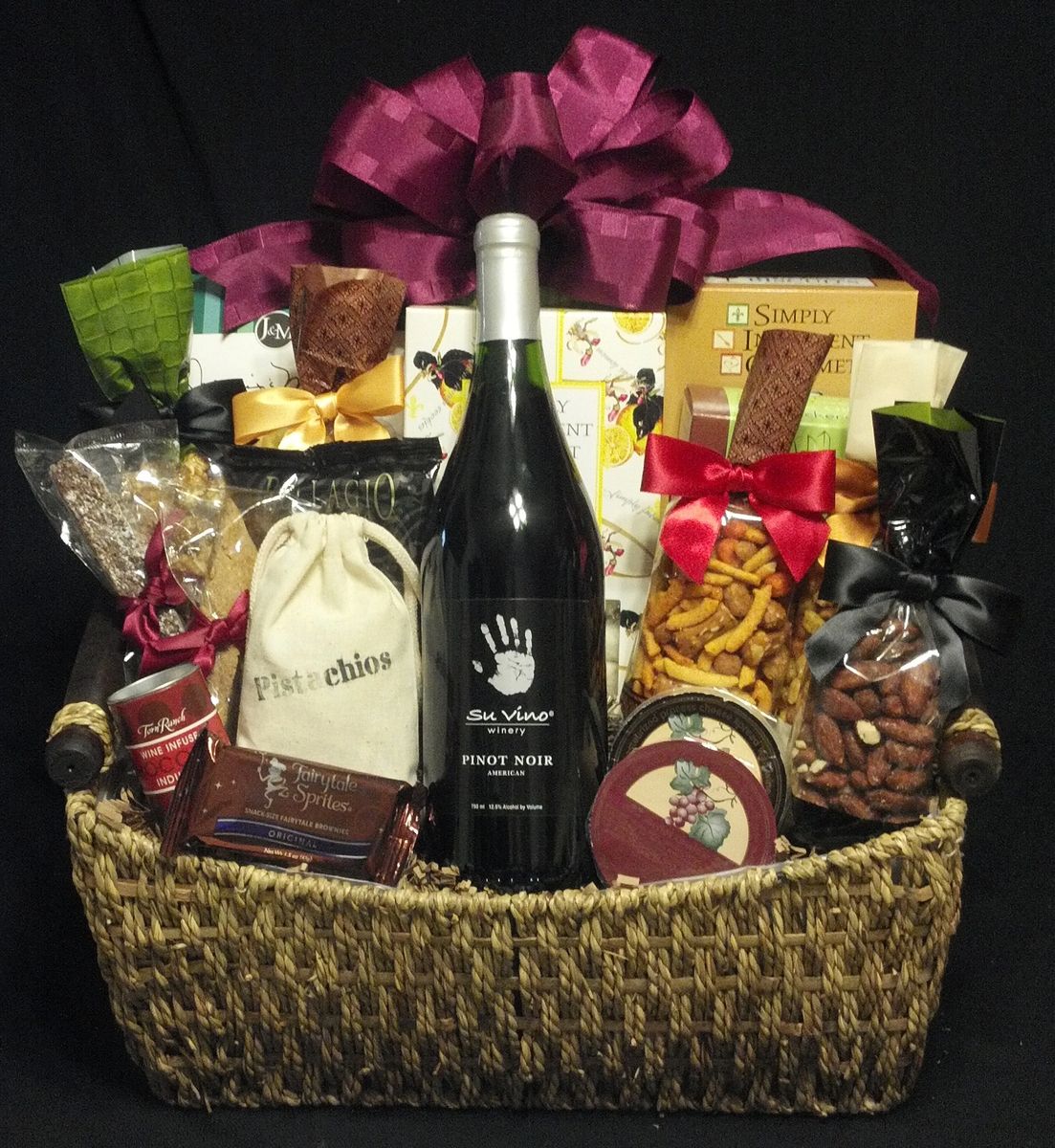 $102.50 Wine Gift Basket - Red Wine
