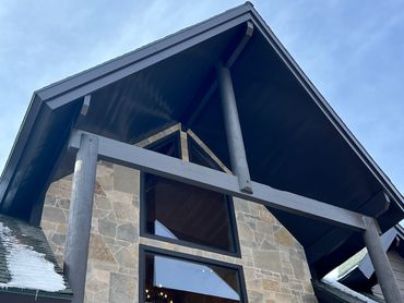 Veneer stone,Anderson windows and doors,Fiber Cement lap siding,Aluminum Soffit ,Fascia, Trex Deck.