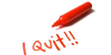 Red marker with "I Quit!!"
