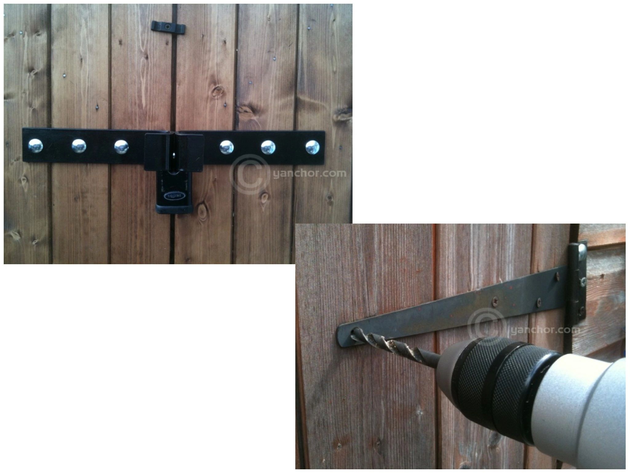 Side & Bottom Padlock Protection New to Market! Y anchor Heavy Duty Security hasp with top