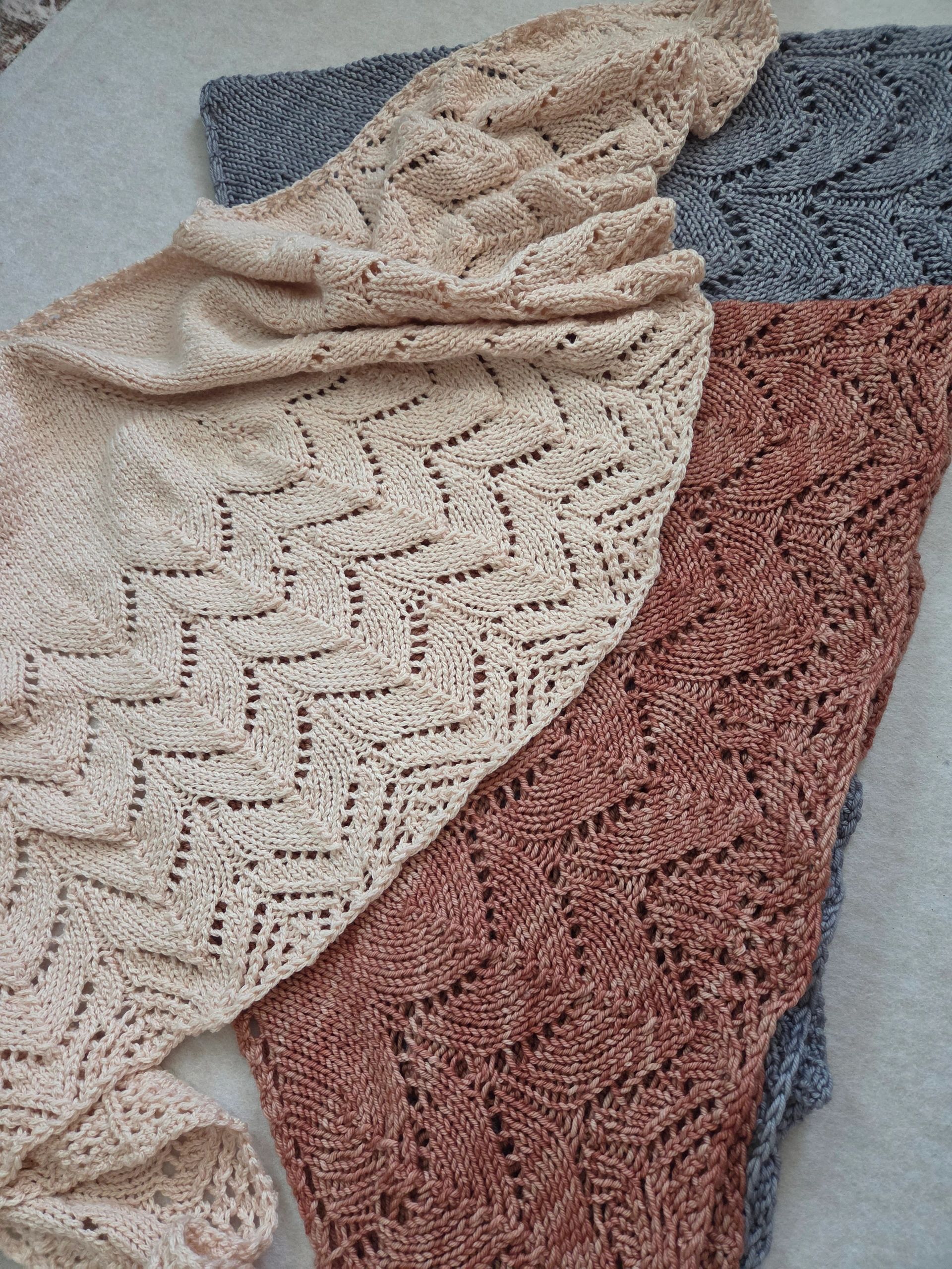 Summer shawls, finished June 2026