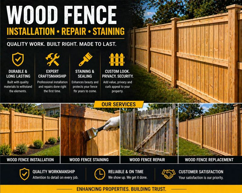 Wood Fence Lee county 