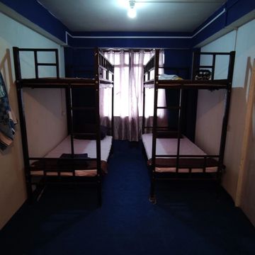 Bunk beds in the dormitory